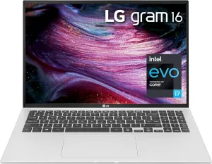 LG gram 16Z90P Laptop 16" IPS Ultra-Lightweight, (2560 x 1600), Intel Evo 11th gen Core i7, 16GB RAM, 1TB SSD, Upgradeable Windows 10 Home, Alexa Built-in, 2X USB-C, HDMI, USB-A - Silver