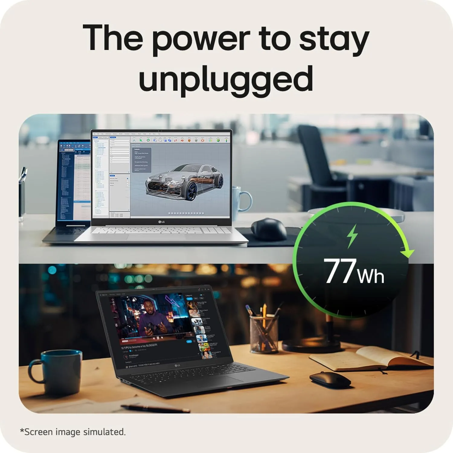 LG gram Pro 16-inch OLED 2in1 Thin and Lightweight Laptop, Intel Evo Edition - AI-enabled Intel Core Ultra 7 Processor, Windows 11 Home, 32GB RAM, 2 TB SSD, VRR OLED Touch Display, Black