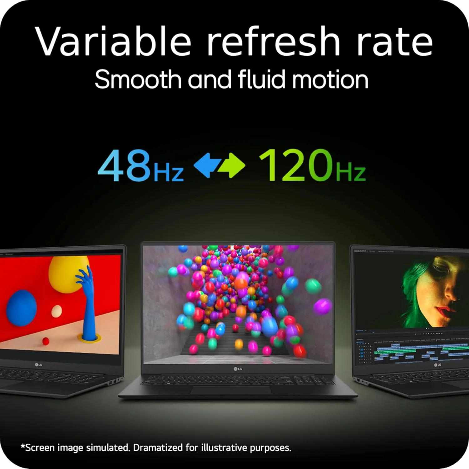 LG gram Pro 16-inch OLED 2in1 Thin and Lightweight Laptop, Intel Evo Edition - AI-enabled Intel Core Ultra 7 Processor, Windows 11 Home, 32GB RAM, 2 TB SSD, VRR OLED Touch Display, Black
