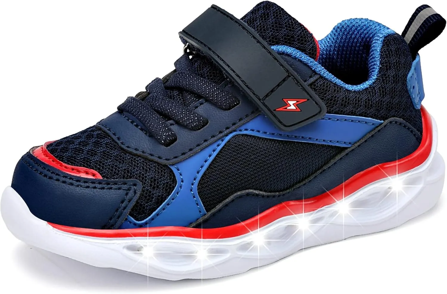 Light Up Shoes Toddler Girls Boys Lightweight LED Flashing Glitter Mesh Breathable Adorable Sneakers for Toddler/Little Kid