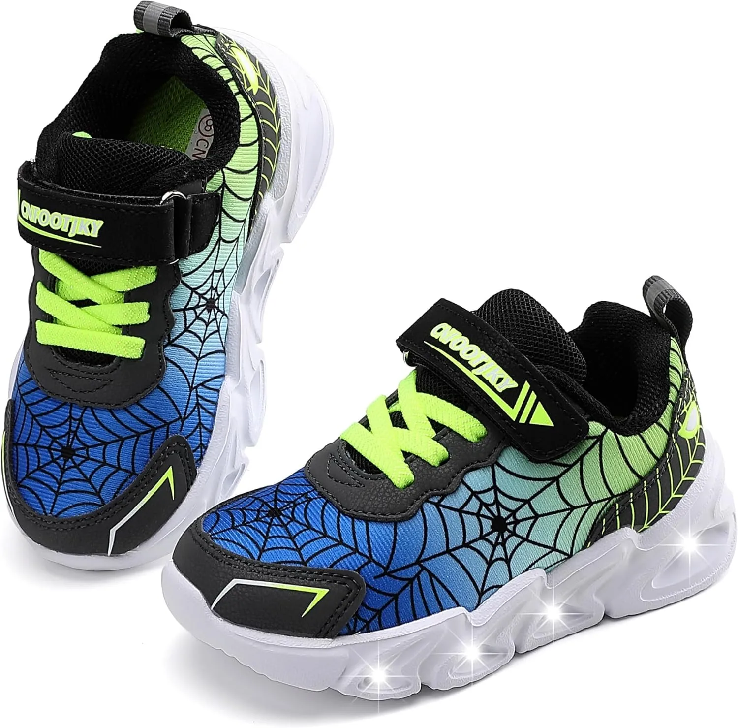 Light Up Shoes Toddler Girls Boys Lightweight LED Flashing Glitter Mesh Breathable Adorable Sneakers for Toddler/Little Kid
