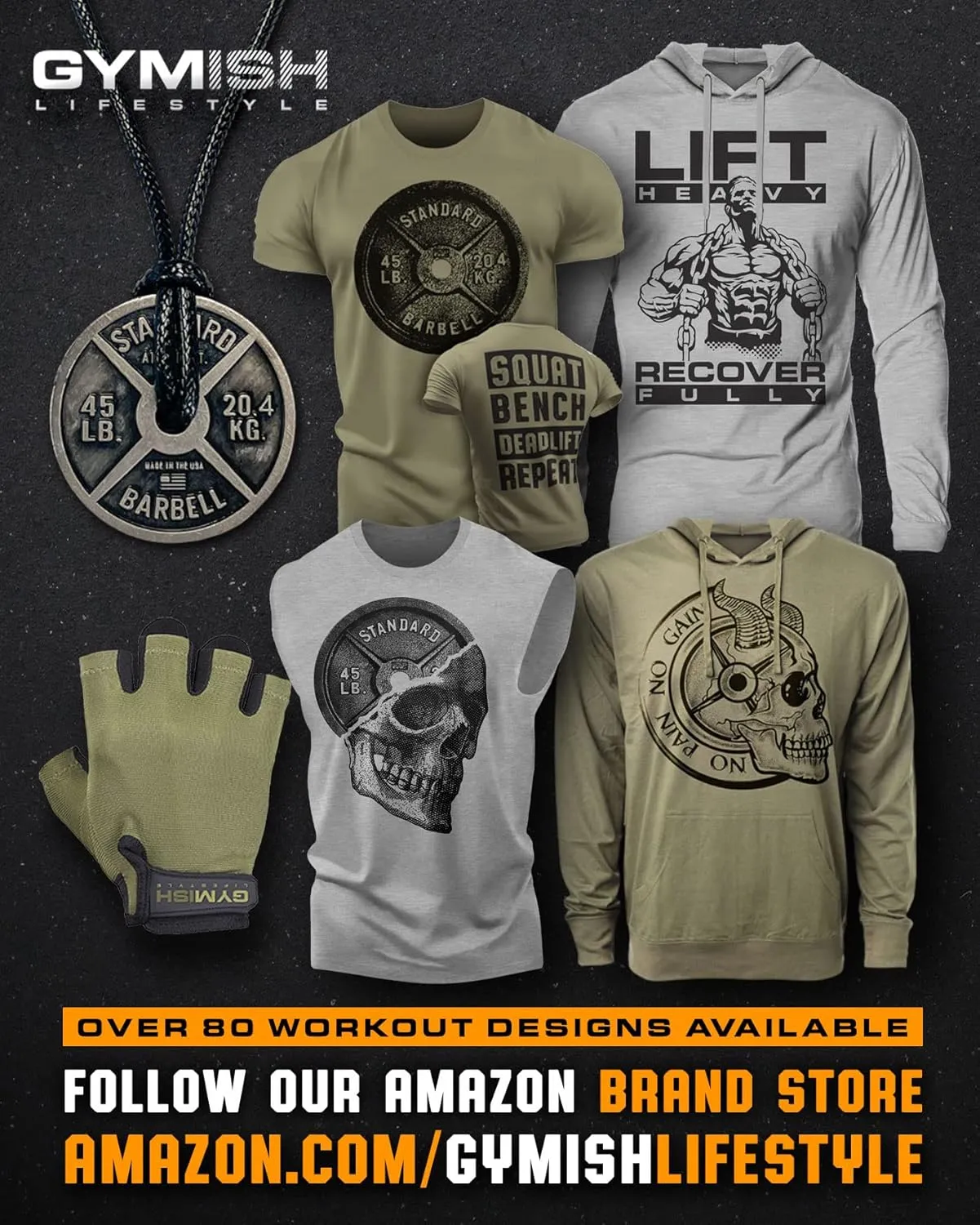 Lion Iron Core Workout Gym T-Shirt for Men with Air Freshener Gift Set