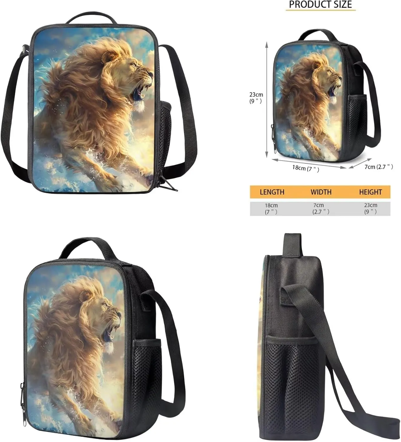 Lion Roar Kids Backpack Boys Elementary School Backpack Set School Bags for Kids Girls Back to School Bookbag for Middle School for Back To School Season Graduation Season