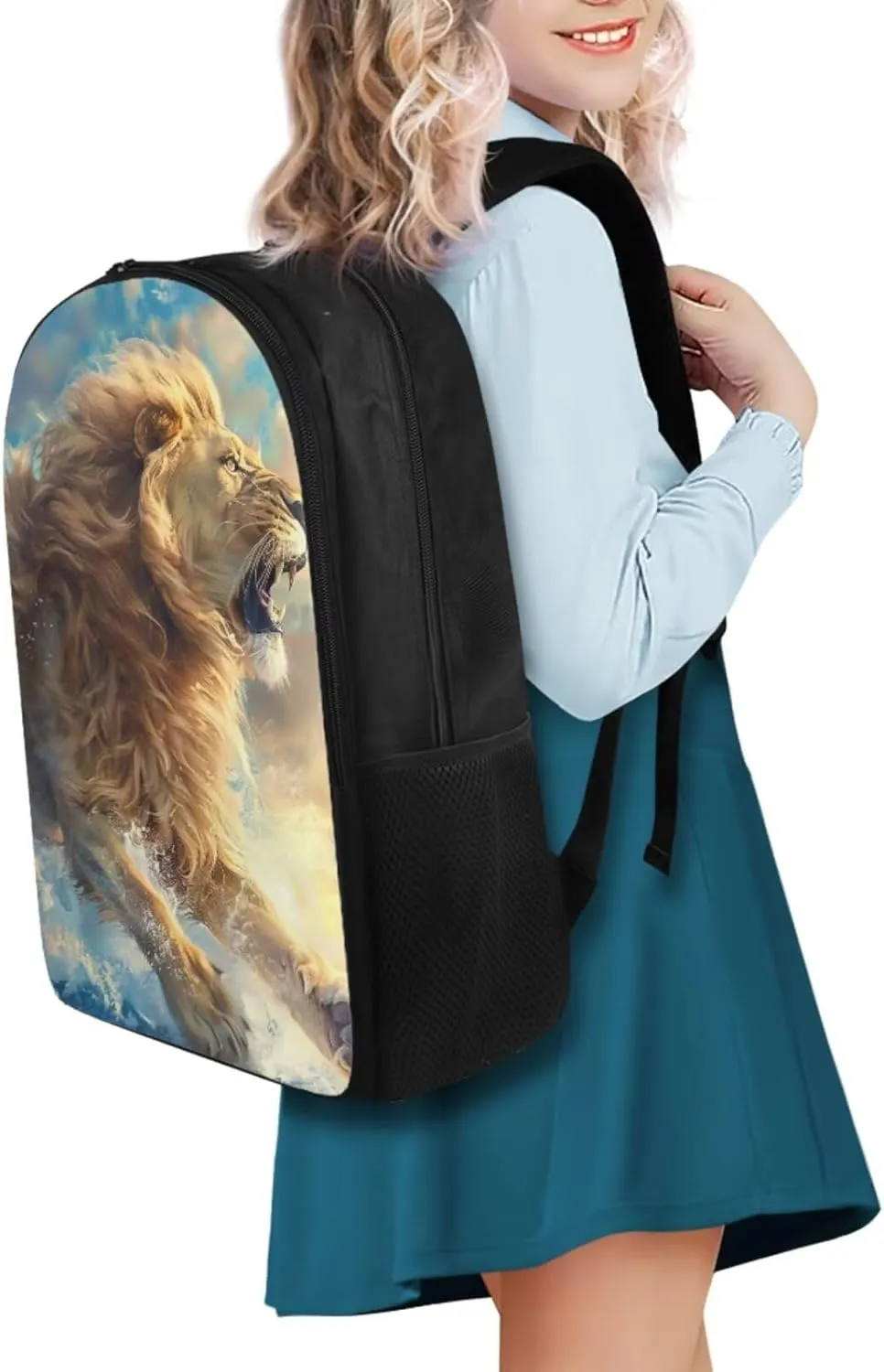 Lion Roar Kids Backpack Boys Elementary School Backpack Set School Bags for Kids Girls Back to School Bookbag for Middle School for Back To School Season Graduation Season