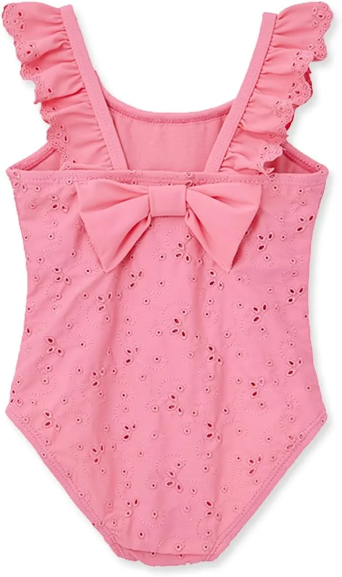 Little Me Baby Girl's UPF 50  Sun Protection One Piece Swimsuit