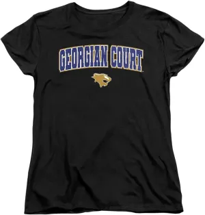 LOGOVISION Georgian Court University Arch Logo Black Women's T Shirt