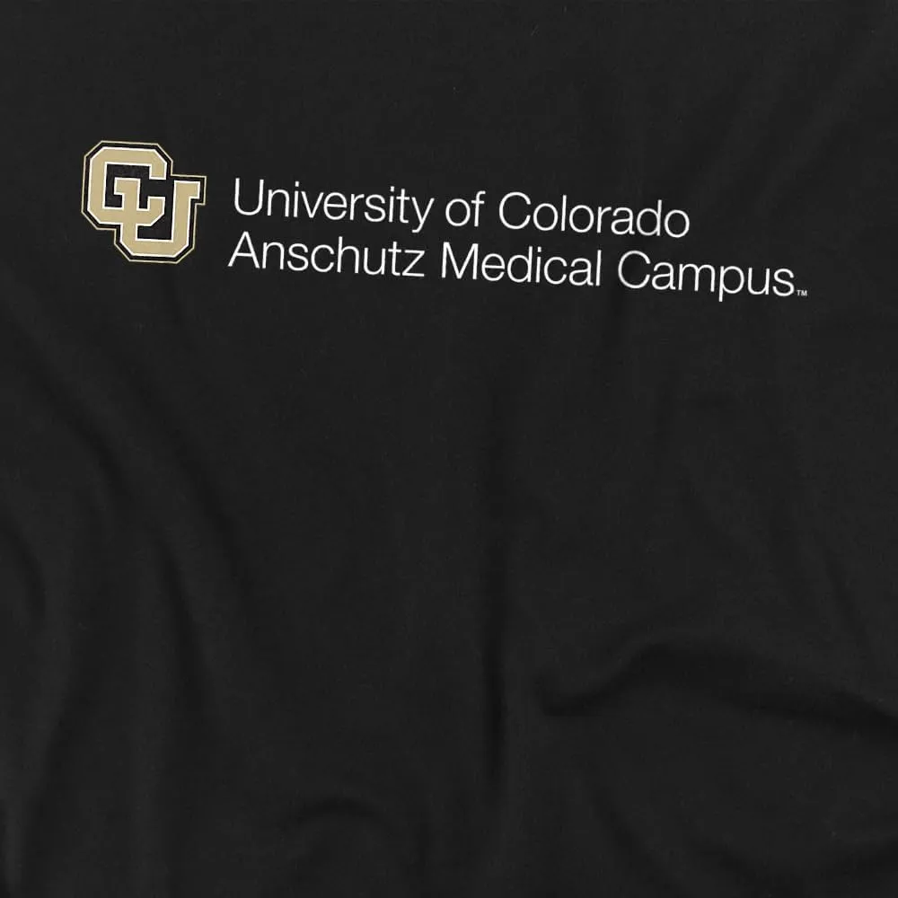 LOGOVISION University of Colorado Anschutz Medical Campus Stacked Youth Long Sleeve T Shirt