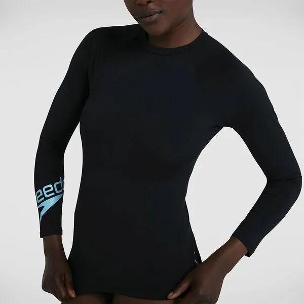 Long Sleeve Rash Top - Black