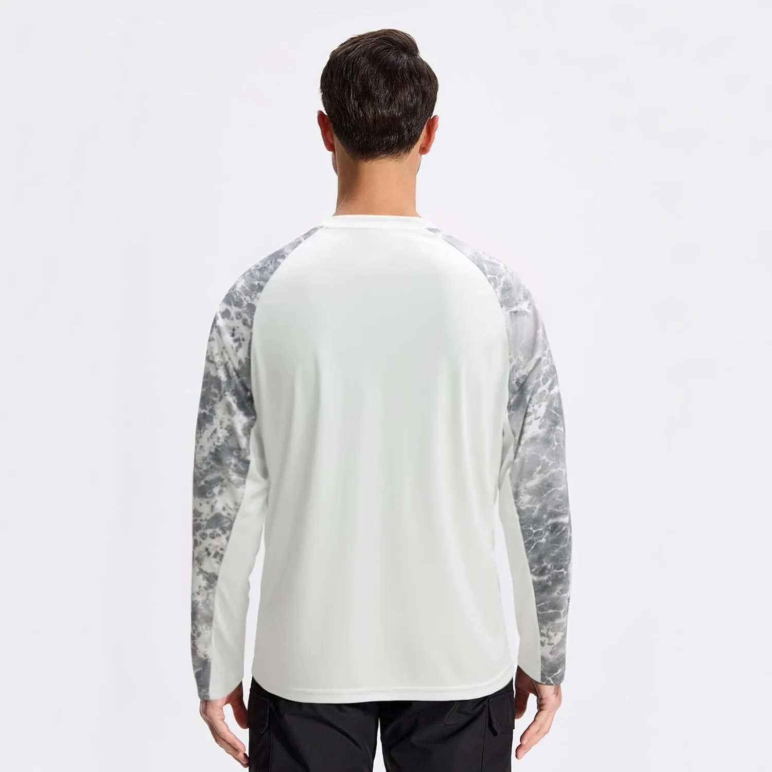 LOOGU Men's UPF 50  UV Sun Protection SPF Rash Guard Lightweight Long Sleeve Shirts Outdoor for Fishing Hiking Swimming
