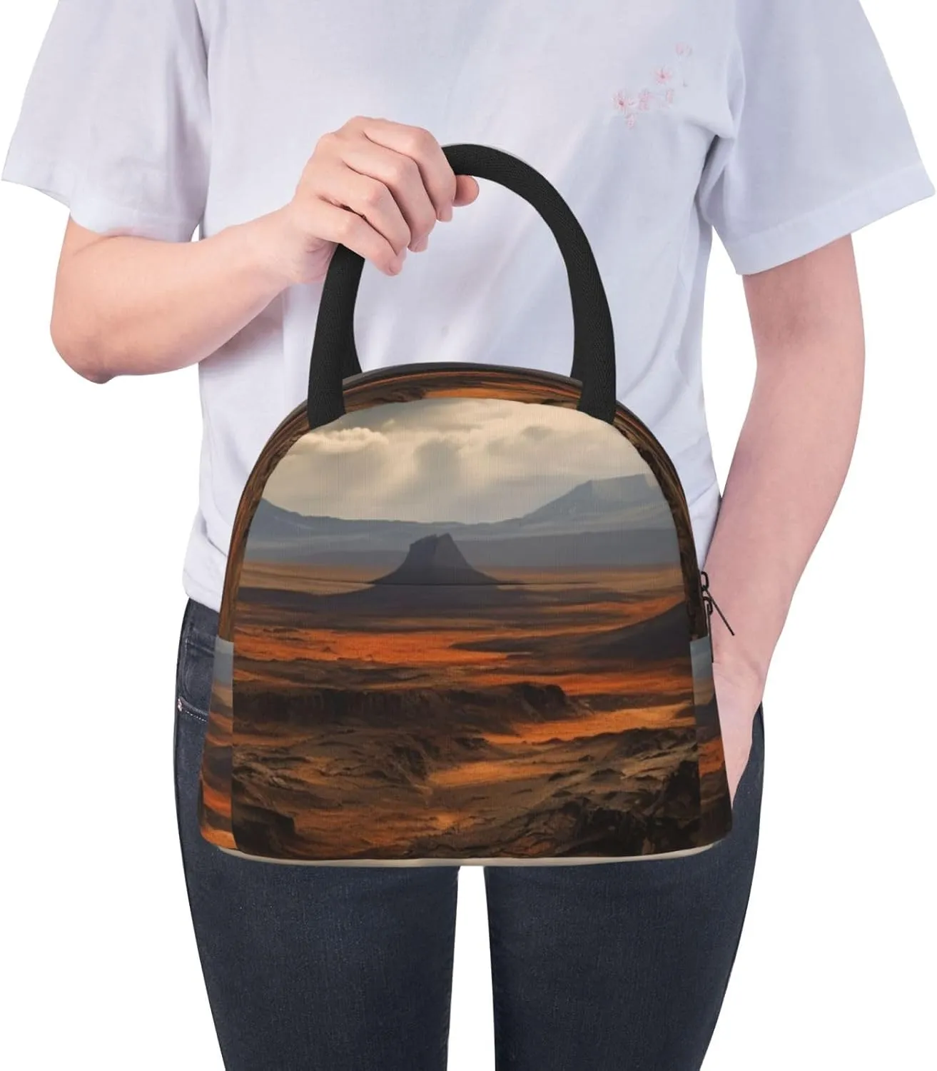 Lunch Bag for Women Men Barren Insulated Lunch Box for Adult Reusable Lunch Tote Bag for Work Picnic Travel