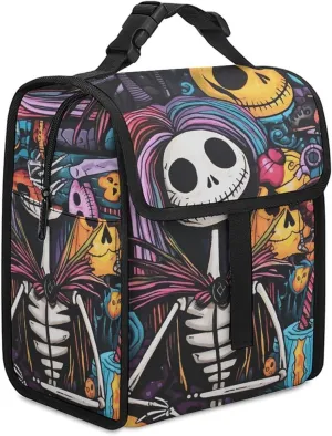 Lunch Bag Insulated Lunch Box for Women Men Cooler Bag Reusable Lunch Bag Complex Collage Lunch Tote Bag for Work