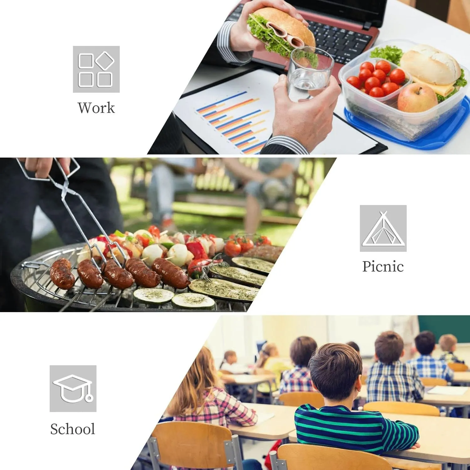 Lunch Bag Lunch Box for Women Men Reusable Insulated Lunch Tote Bag Science Gene Strand Leakproof Cooler Bag Portable Cooler Lunch Container for Picnic Travel