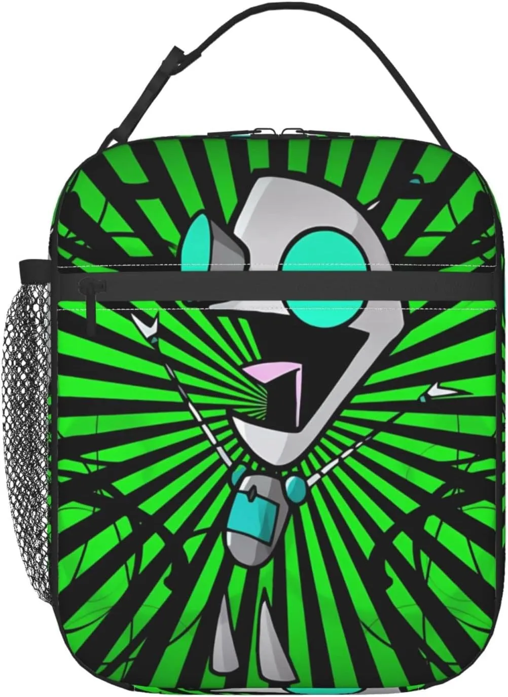 Lunch Bags Invader Anime Zim Insulated Lunch Tote Reusable Portable Lunch Box for Outdoor Office Picnic 10 X 4 X 8 in