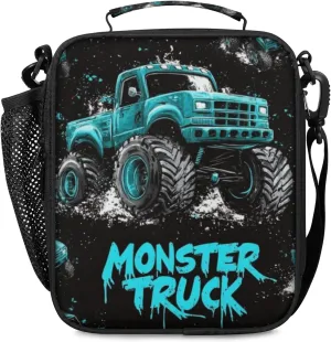 Lunch Boxes Bag for Kids - Insulated Leakproof Lunchbox for Boys Girls Portable Lunch Cooler Tote Bag for School Work Picnic with Shoulder Strap(Truck Vehicle