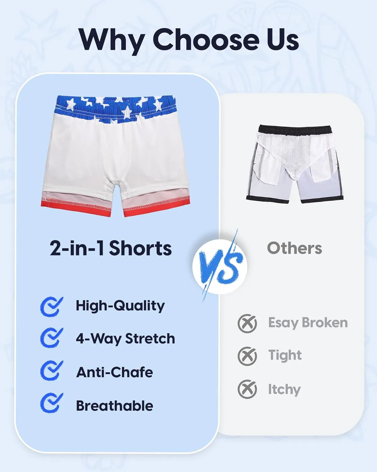 maamgic Boys Swim Trunks with Compression Liner Stretch Boy Swim Shorts Toddler Bathing Suit Swimsuit