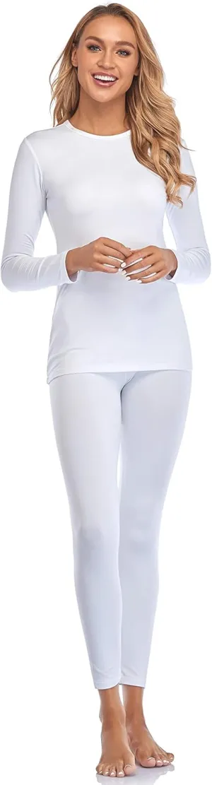 Malist Women's Thermal Underwear Ultra Soft Long Johns Top with Fleece Lined