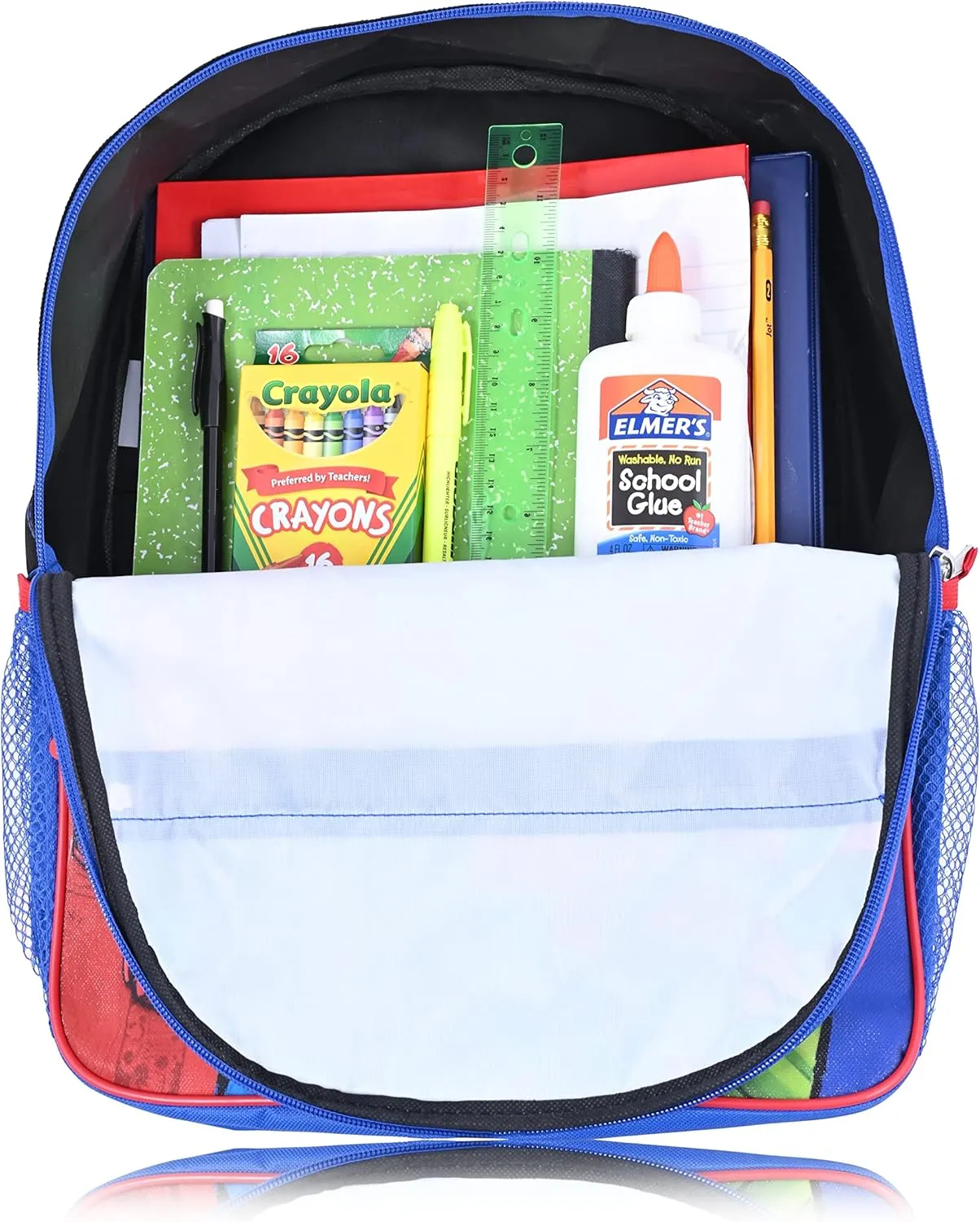 Marvel Avengers Boys Backpack For Kids| Elementary and Kindergarten Kids Knapsacks For School (Heros 6Pc)