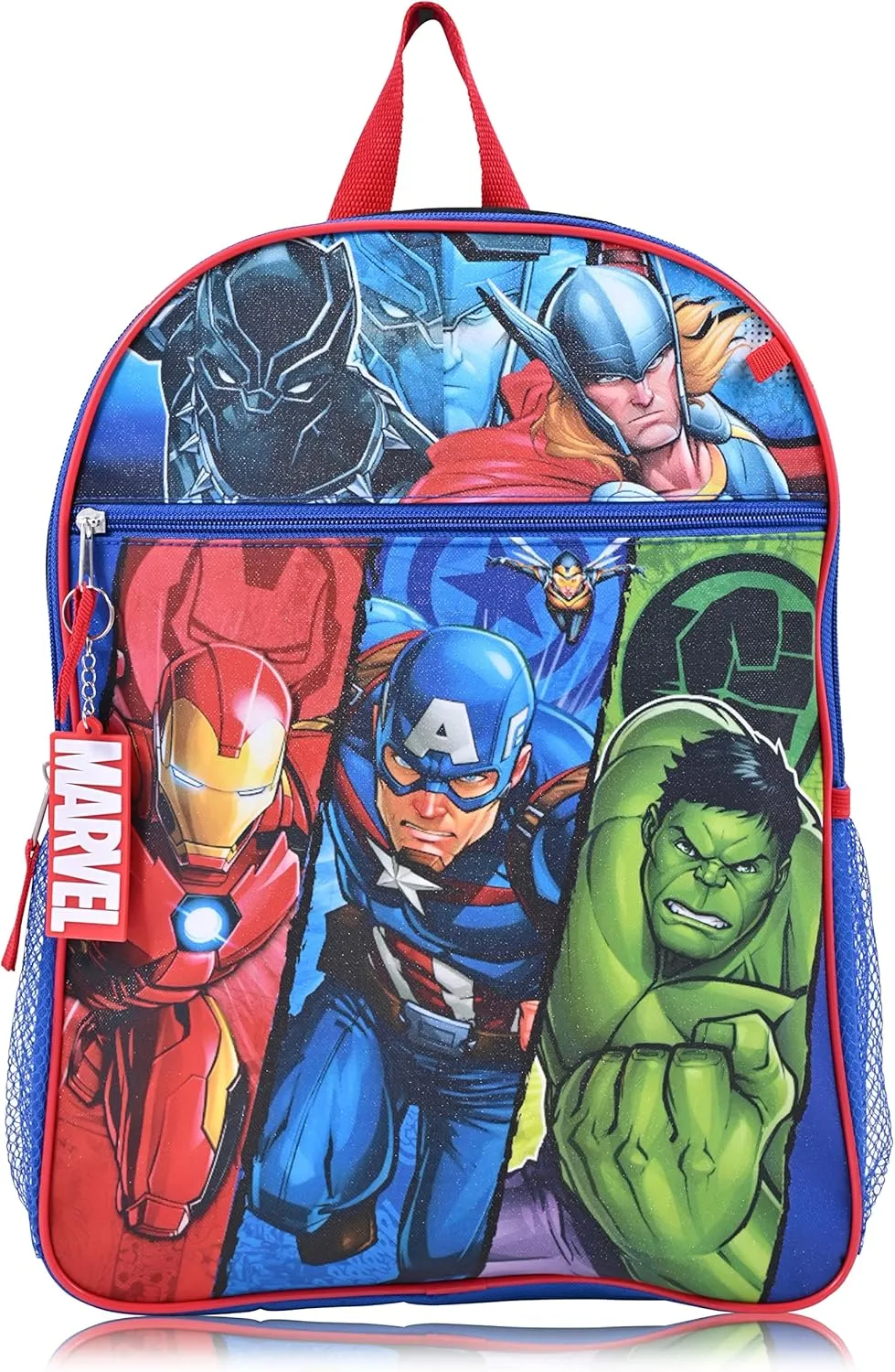 Marvel Avengers Boys Backpack For Kids| Elementary and Kindergarten Kids Knapsacks For School (Heros 6Pc)