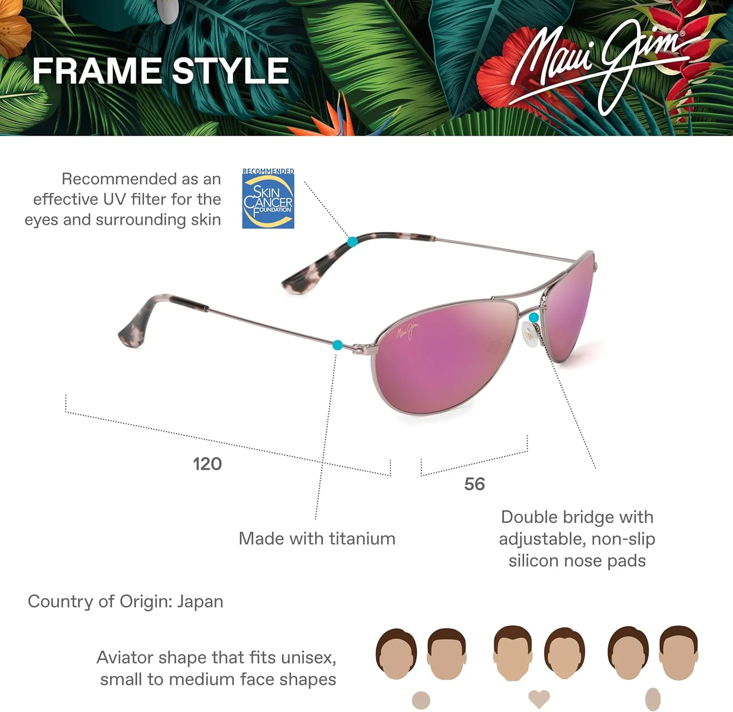 Maui Jim Baby Beach Lifestyle Sunglasses