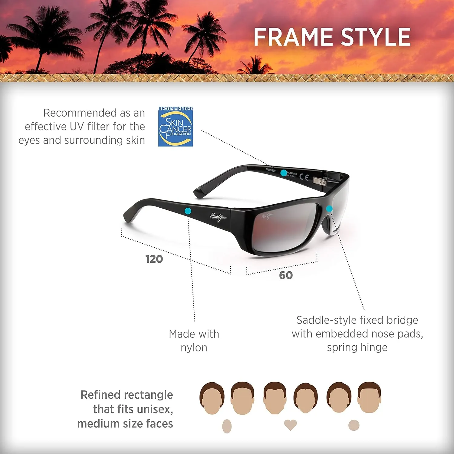 Maui Jim Women's Koki Beach Polarized Fashion Reading Sunglasses
