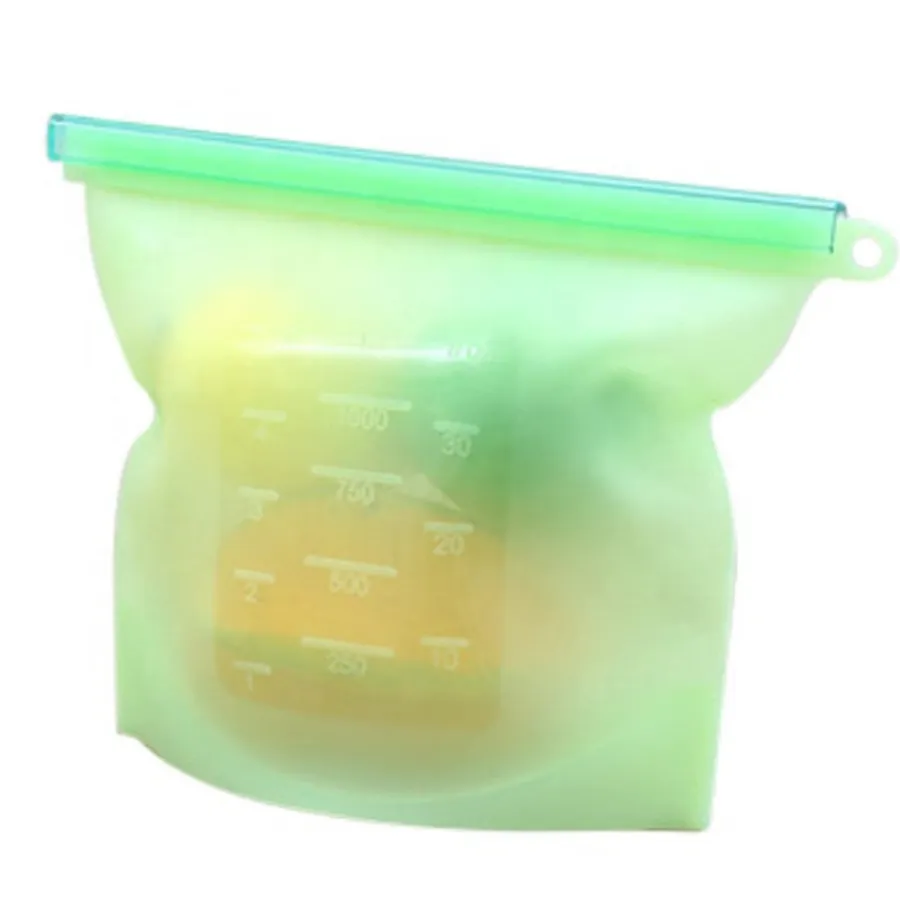 Medium REUSABLE Silicone Food Storage Bags ~ Reduce Waste