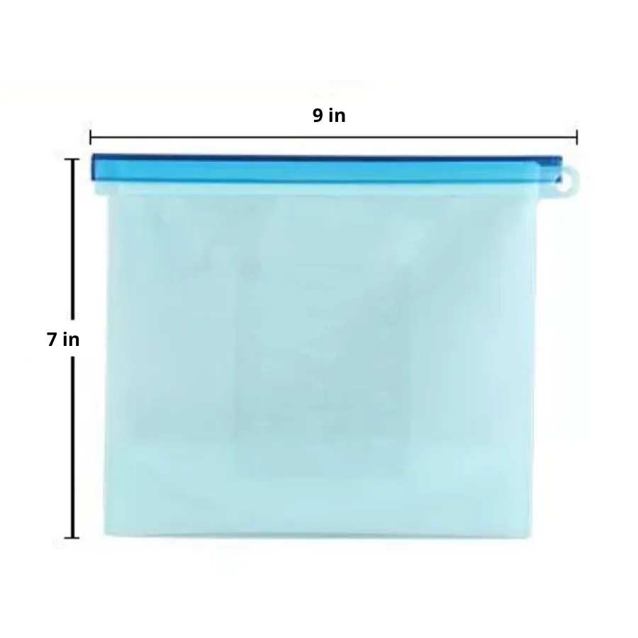 Medium REUSABLE Silicone Food Storage Bags ~ Reduce Waste