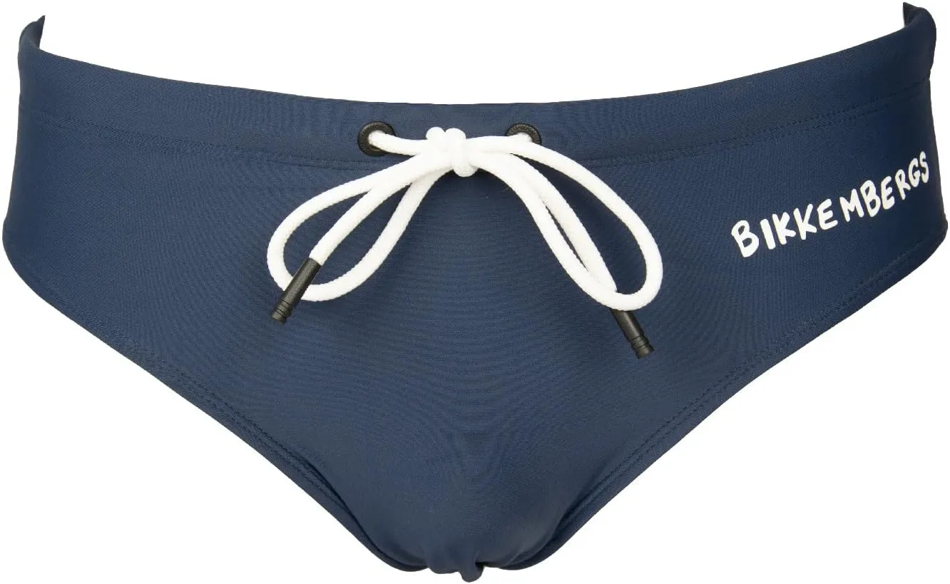Men's Beach Briefs Swimming Pool Swimwear with External Drawstring Item BKK3MSP01