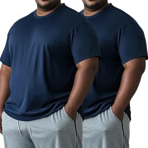 Men’s Big and Tall Dri Fit Shirts Cooling Quick Dry Lightweight Short Sleeve Moisture Wicking Workout Athletic T-Shirt