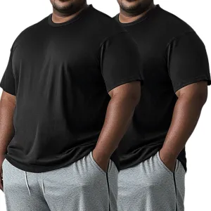 Men’s Big and Tall Dri Fit Shirts Cooling Quick Dry Lightweight Short Sleeve Moisture Wicking Workout Athletic T-Shirt