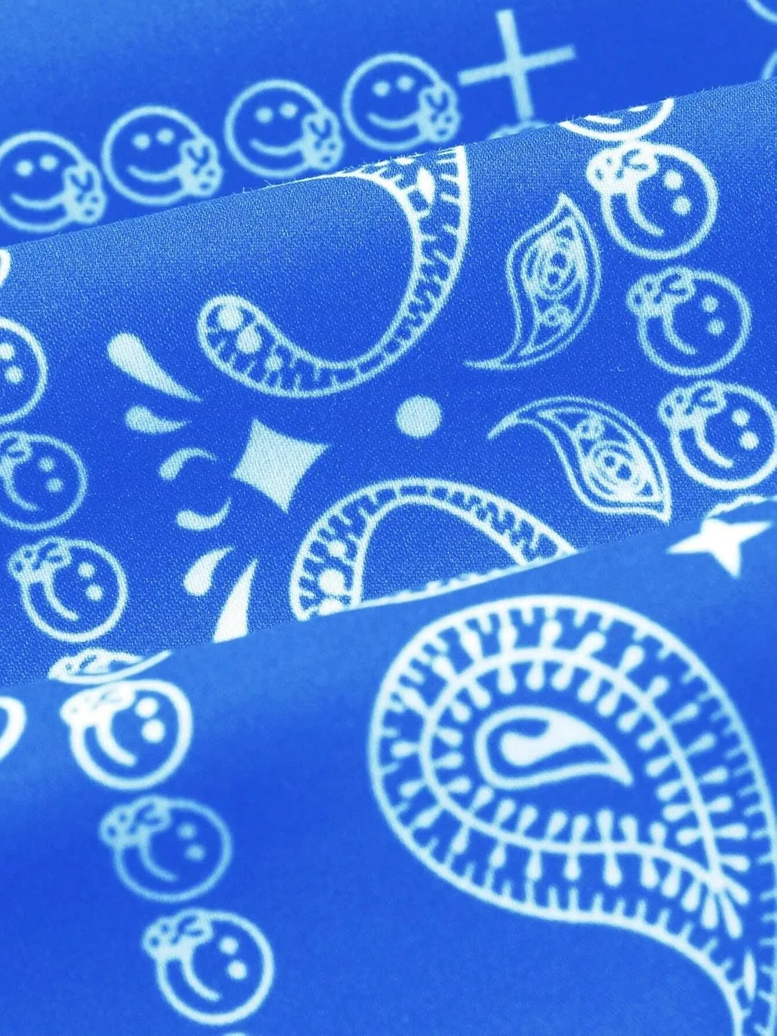 Men's Boho Paisley Scarf Print Shorts Drawstring Waist Tribal Pocket Summer Shorts