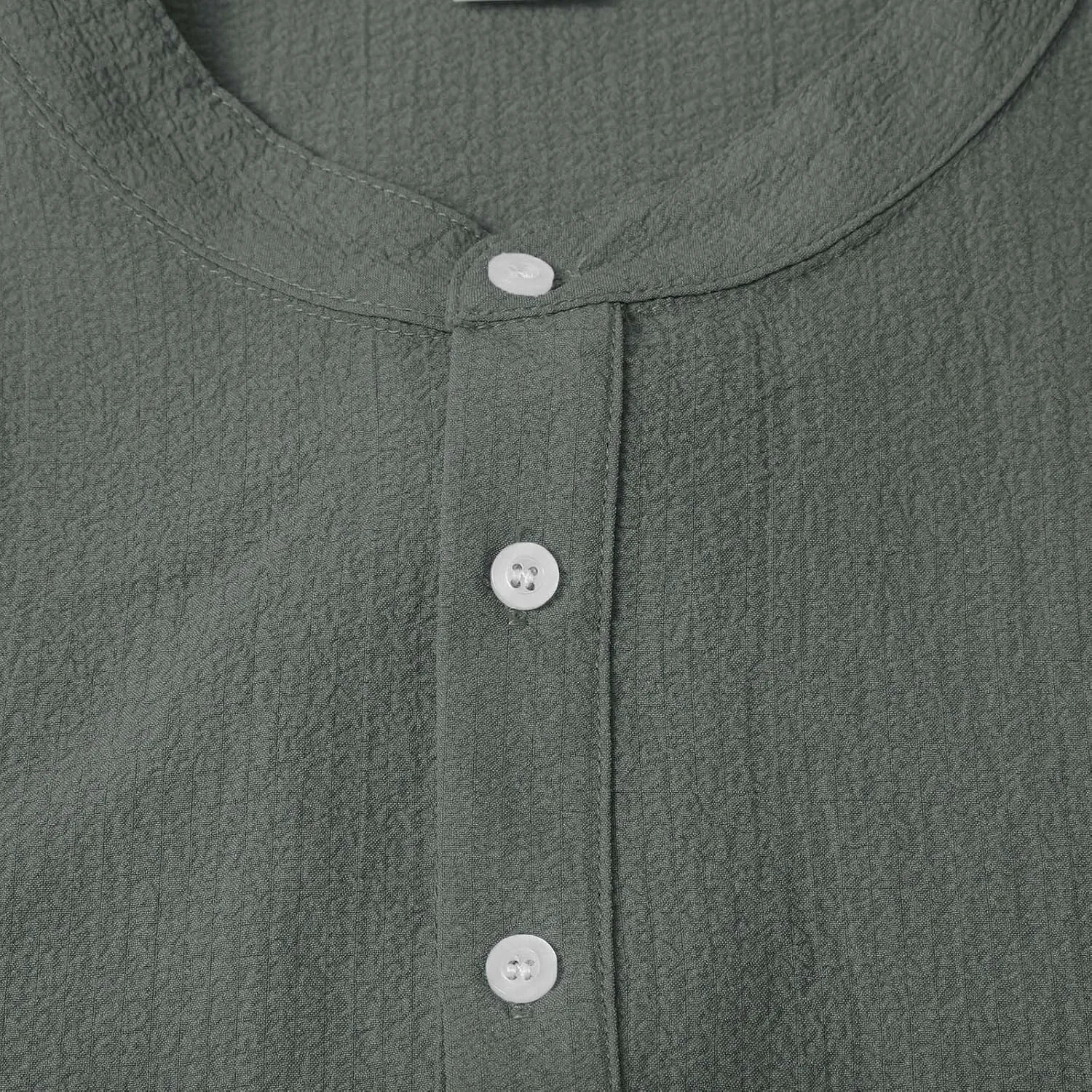 Men's Henley Shirt Tops Crew Neck Button Pleated Long Sleeve Casual Tshirt Breathable Loose Fall Fashion 2024 Outfits