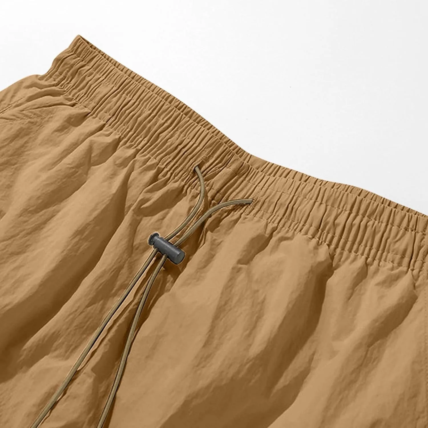 Mens Hiking Cargo Shorts Casual Fashion Loose Drawstring Pants Summer Lounge Beach Athletic Shorts with Pockets