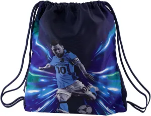 Men's Lifestyle Drawstring Bag, Side Pocket & Comfortable Straps, Blue, One Size