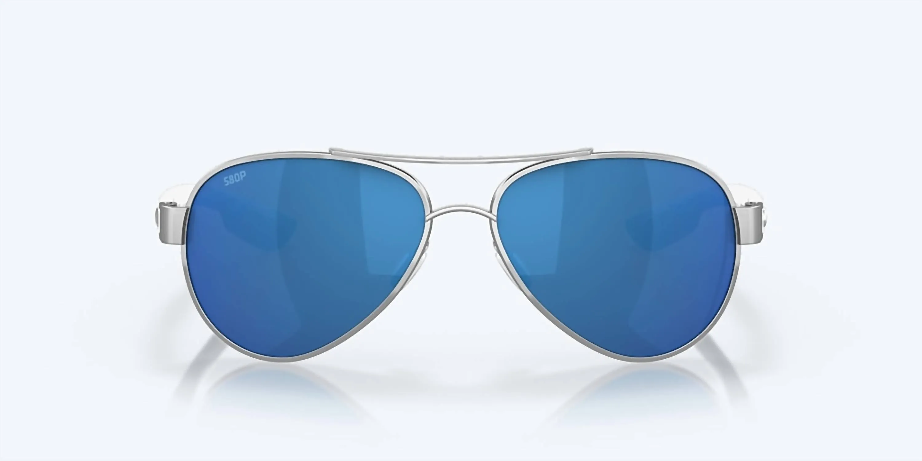 Men's Loreto Sunglasses In Palladium/blue Mirror Polarized Polycarbonate