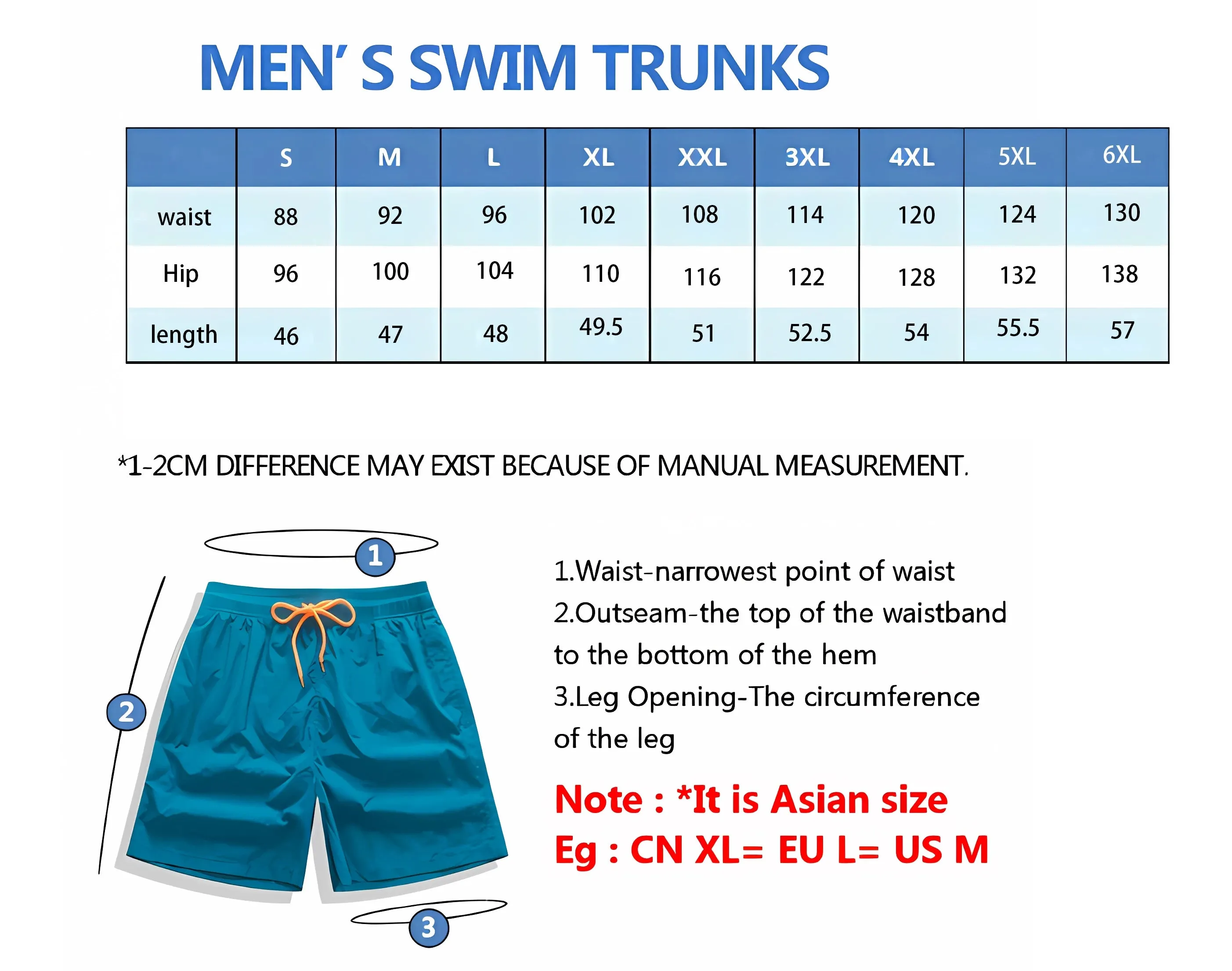 Men's Plus Size Gradient Beach Shorts with Elastic Drawstring