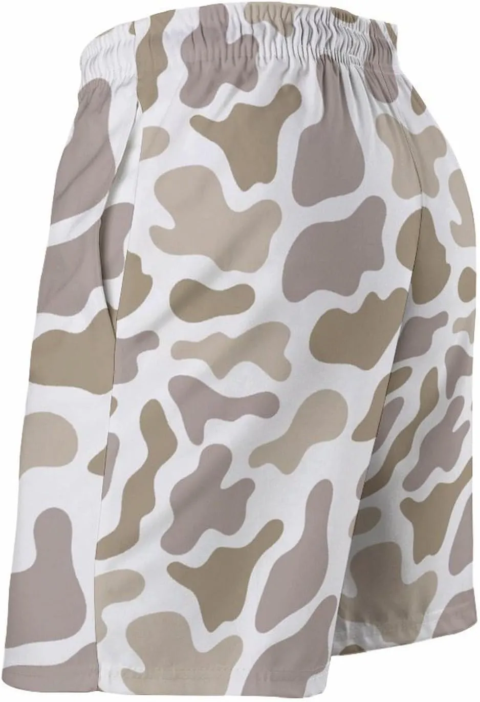 Men's Short Swim Trunks Vintage Brown Camouflage Quick Dry Bathing Suit Beach Swimsuits