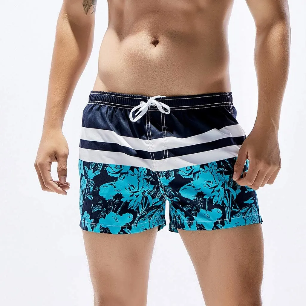 Mens Swim Trunks Trunks with Quick Dry Beach Shorts with Pockets Swim Trunks Men Mens Swim Trunks Summer Cool Quick