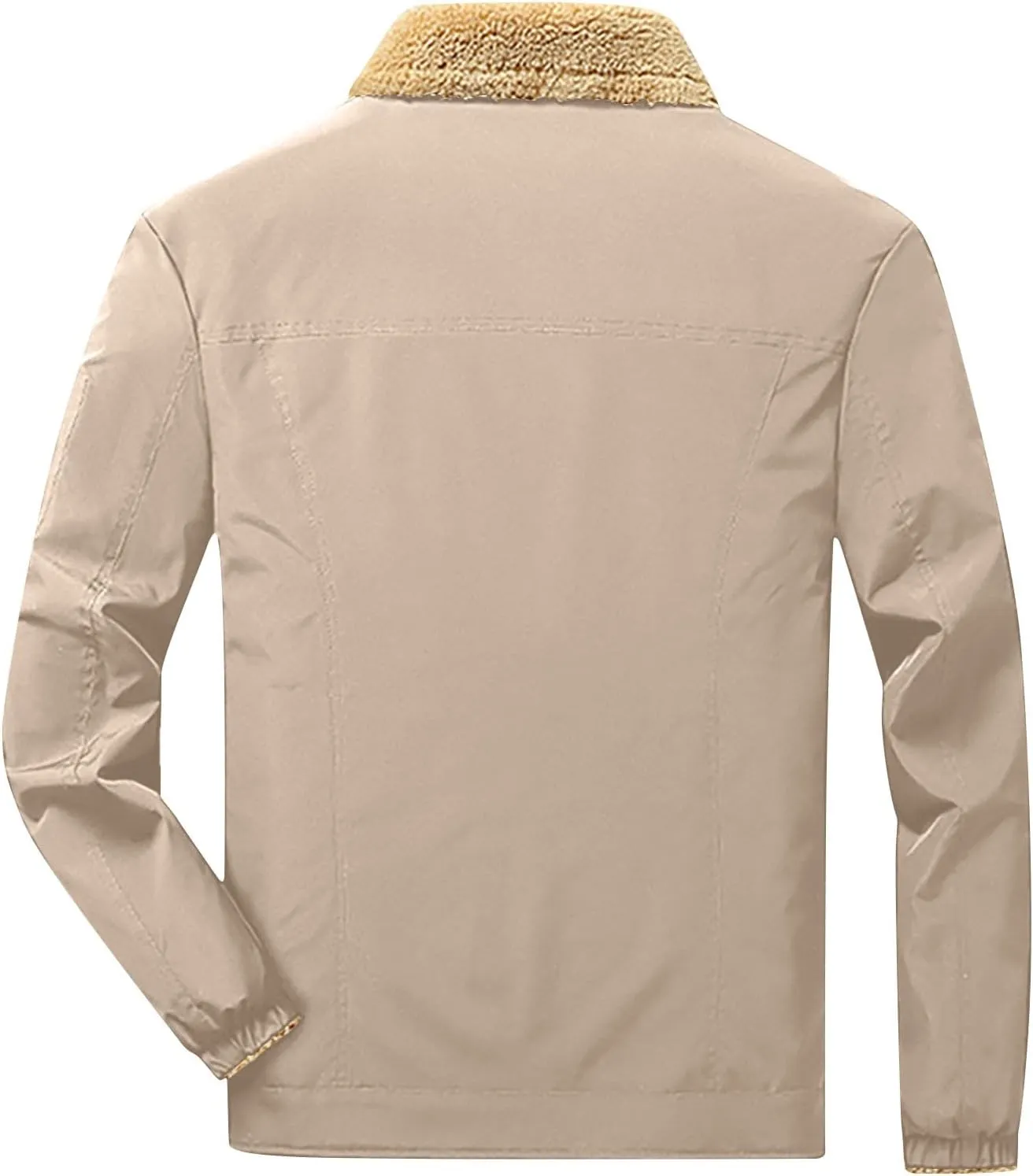Men's Winter Jacket,Heavyweight Thick Fleece Lined Jacket Sherpa Warm Thermal Outdoor Casual Coat Outwear