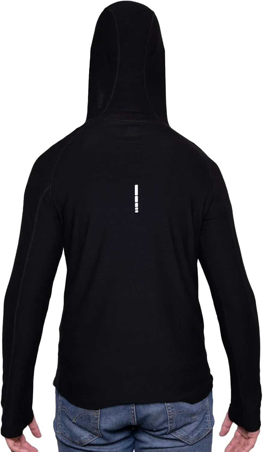 MERIWOOL Men’s Base Layer Hoodie Lightweight Merino Wool Long Sleeve Thermal