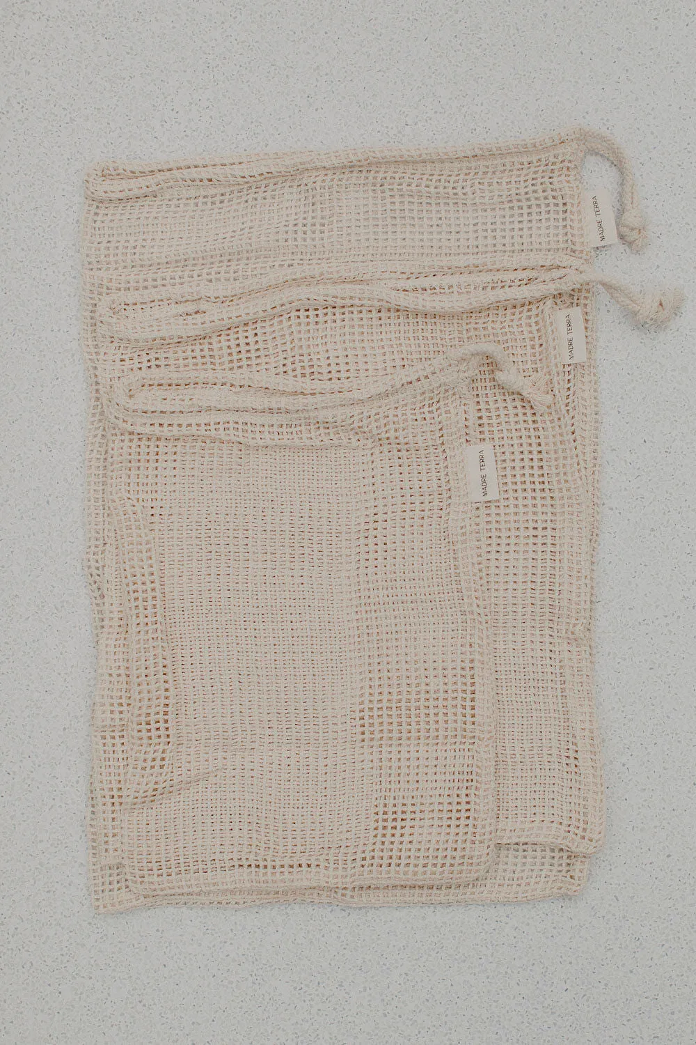 Mesh Produce Bags - Set of Three | Certified Organic Cotton