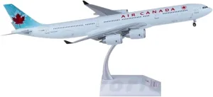 Metal Aircraft Model Diecast Scale 1:200 for Air Canada A340-500 C-GKOM Alloy Airplane Model Display Decoration Collection Aviation Enthusiasts