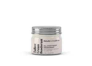 Michelle's Creatives Handmade Tallow Cream Deodorant - Clean Deodorant for Women & Men - Natural Aluminum Free Deodorant - Deodorants Without Aluminum - Ideal for Athletes, Teens- 4 oz (Lavender Sage)