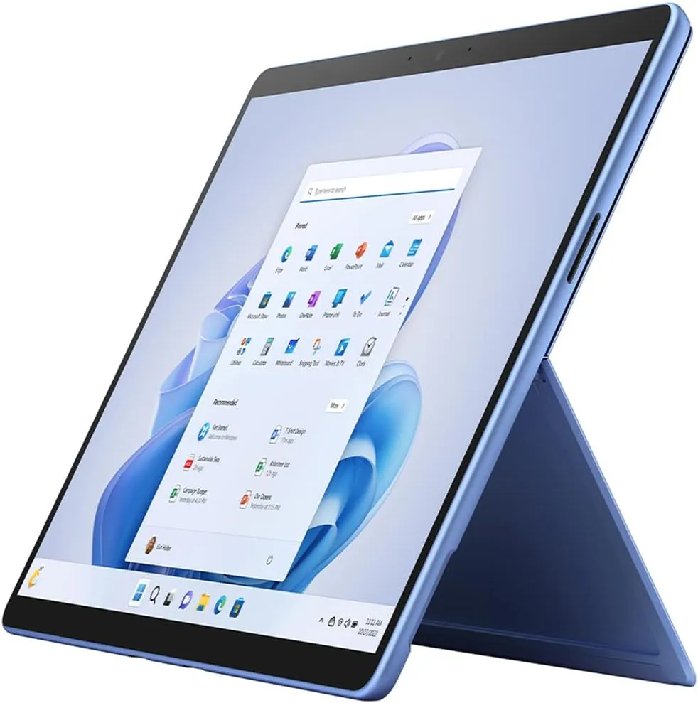Microsoft QIL-00035 Surface Pro 9 13" Touch Tablet, Intel i7, 16GB/256GB, Sapphire Bundle Surface Pro Signature Mechanical Keyboard, Black and 1 YR CPS Enhanced Protection Pack