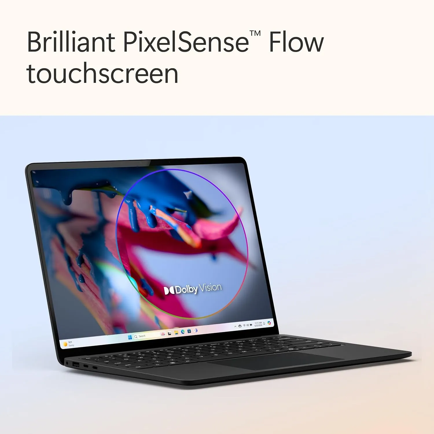 Microsoft Surface Laptop (2024), Windows 11 Copilot  PC, 13.8" Touchscreen Display, Snapdragon X Plus (10 core), 16GB RAM, 512GB SSD Storage, Black