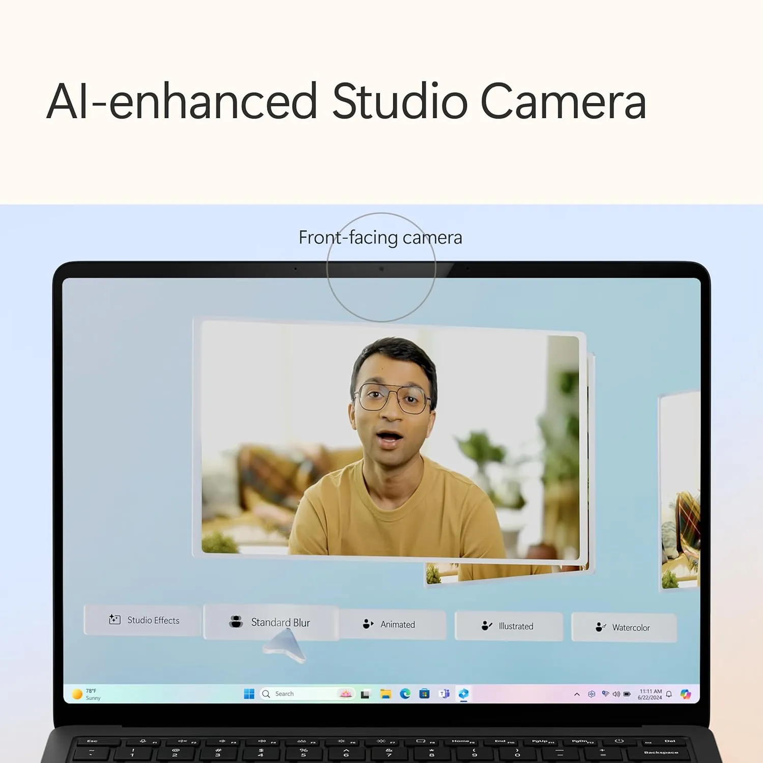 Microsoft Surface Laptop (2024), Windows 11 Copilot  PC, 13.8" Touchscreen Display, Snapdragon X Plus (10 core), 16GB RAM, 512GB SSD Storage, Black