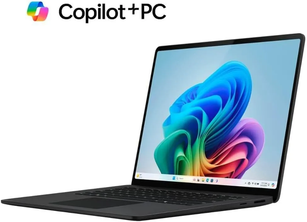 Microsoft Surface Laptop (2024), Windows 11 Copilot  PC, 15" Touchscreen Display, Snapdragon X Elite (12 core), 32GB RAM, 1TB SSD Storage, Black