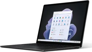 Microsoft Surface Laptop 5 (2022), 13.5" Touch Screen, Thin & Lightweight, Long Battery Life, Fast Intel i5 Processor for Multi-Tasking, 8GB RAM, 512GB Storage with Windows 11, Black Microsoft Copilot