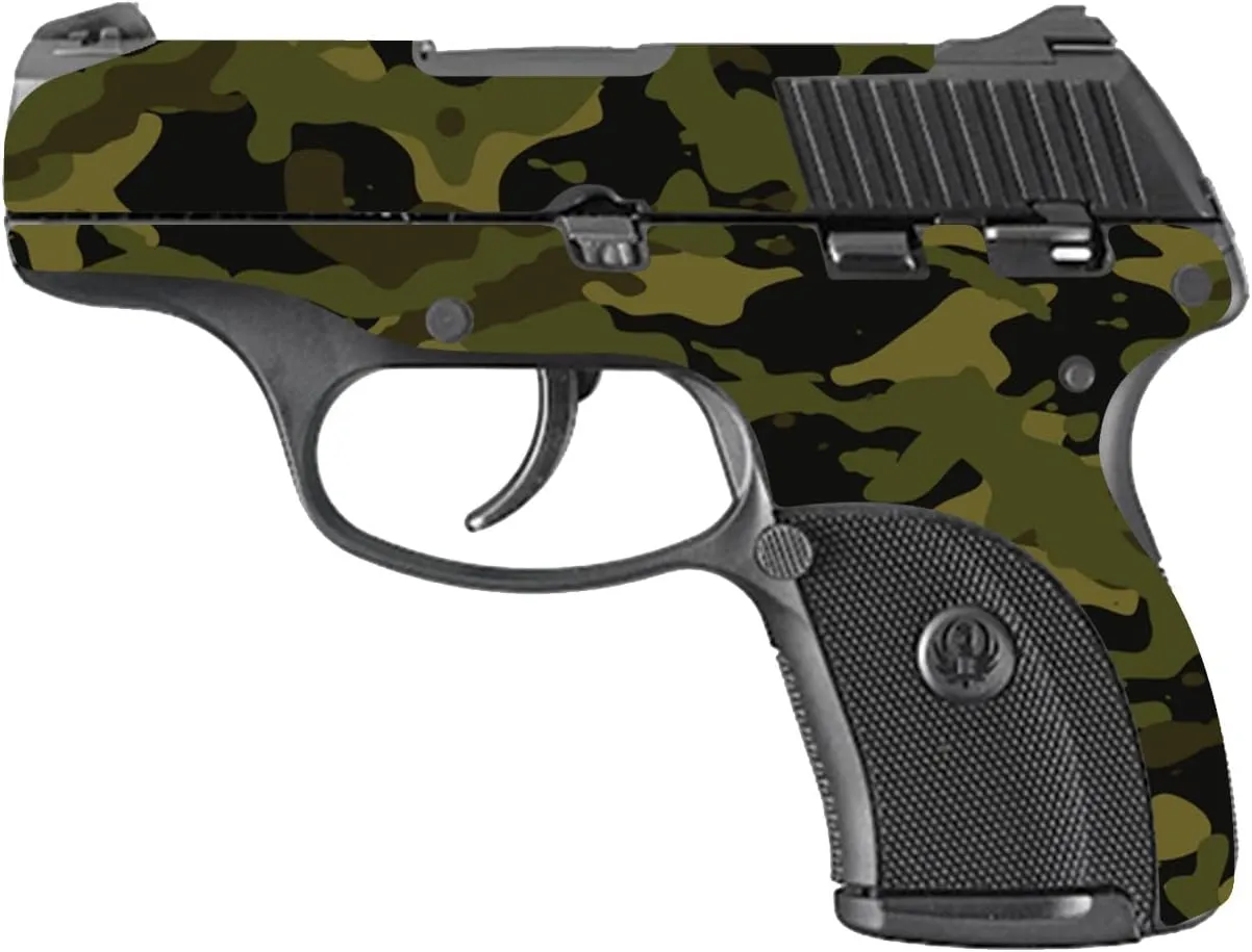 MightySkins Skin Compatible with Ruger LC9 9mm 3.12 Barrel - Green Camouflage | Protective, Durable, and Unique Vinyl Decal wrap Cover | Easy to Apply, Remove and Change Style | Made in The USA