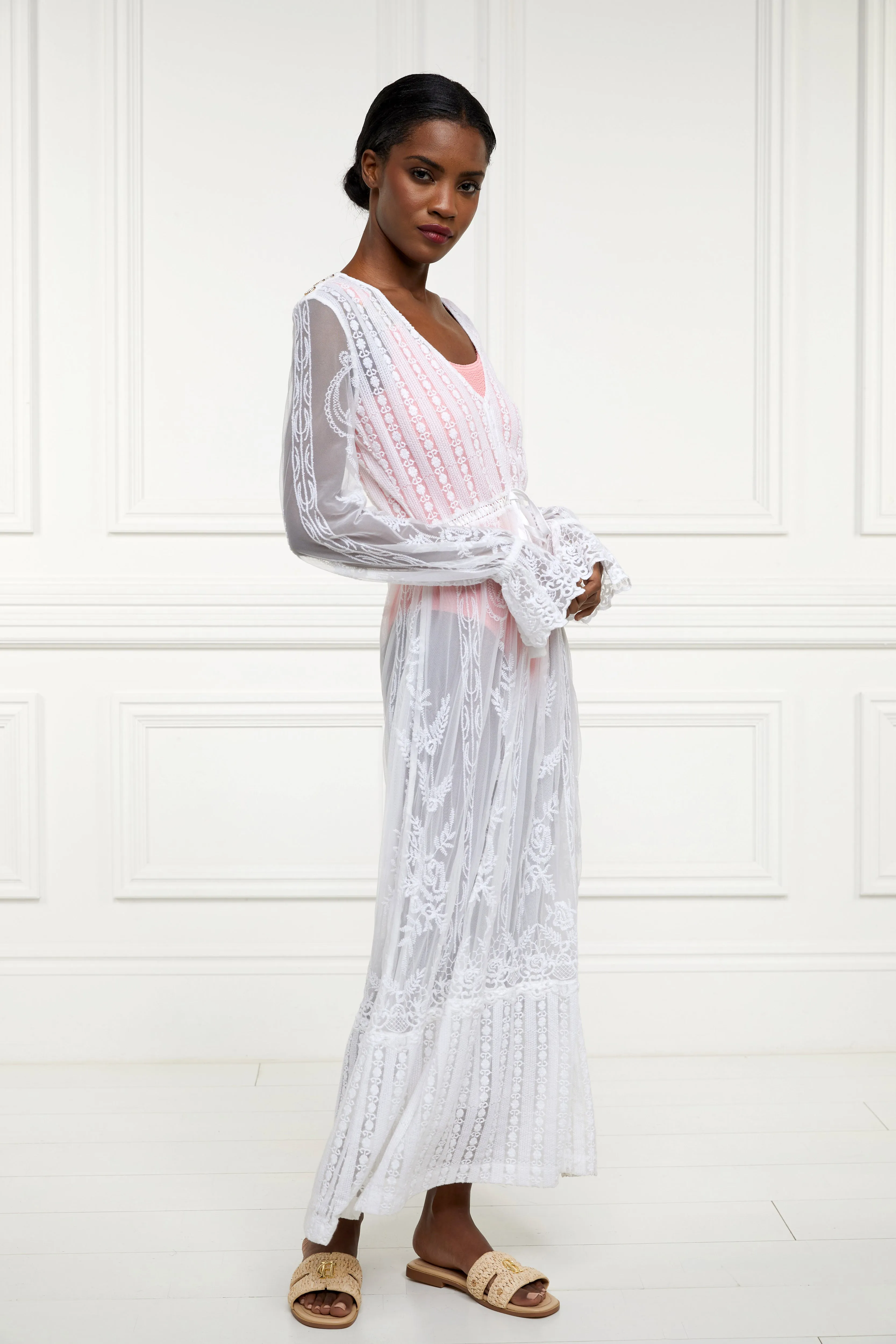 Mika Beach Dress (White)