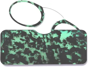 Mini Armless Reading Glasses for Men Women Slim Thin Clip on Nose Readers with Small Portable Case
